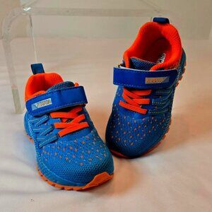 KUBUA Kids  Lightweight Breathable Sneakers Sz: 8 Toddler - Blue/Orange